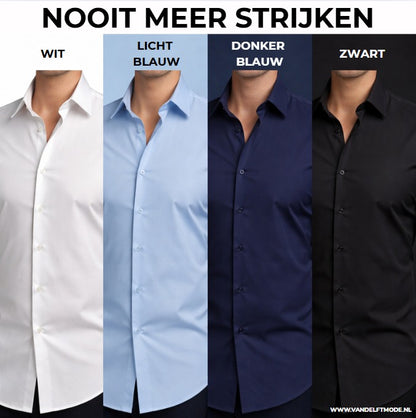Van Elst Mode® | Comfortabele Antikreuk heren overhemd (TIJDELIJK 1+1 GRATIS!)