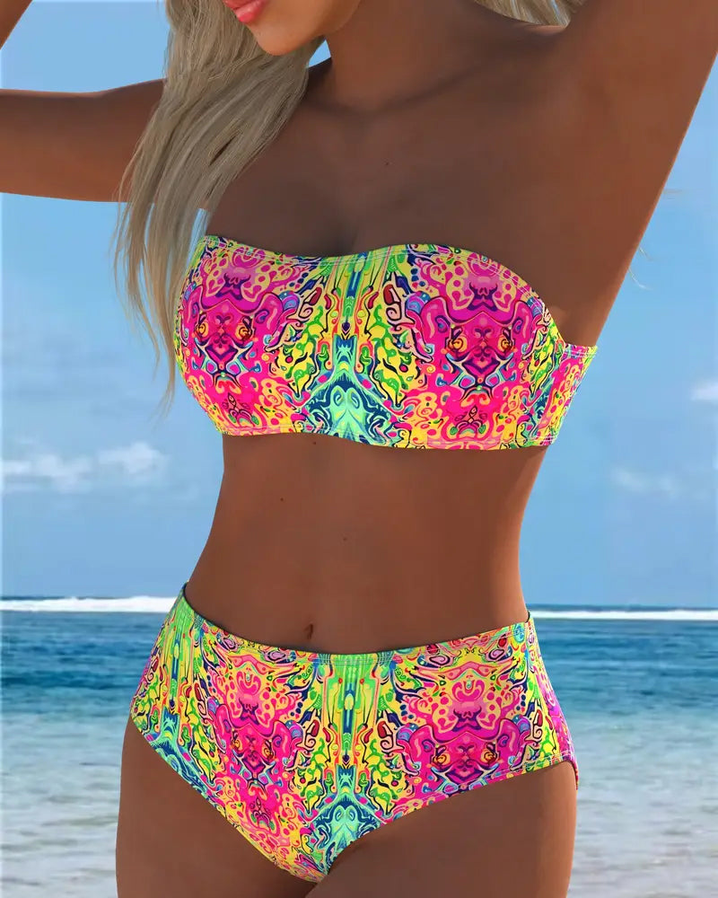 Bandeau Gedrukt Bikini