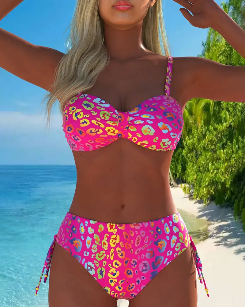 Luipaardprint Bikini