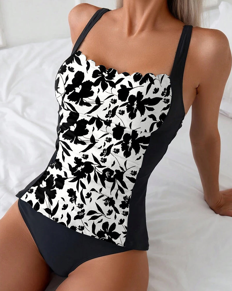 Rugloze Bedrukte Tankini