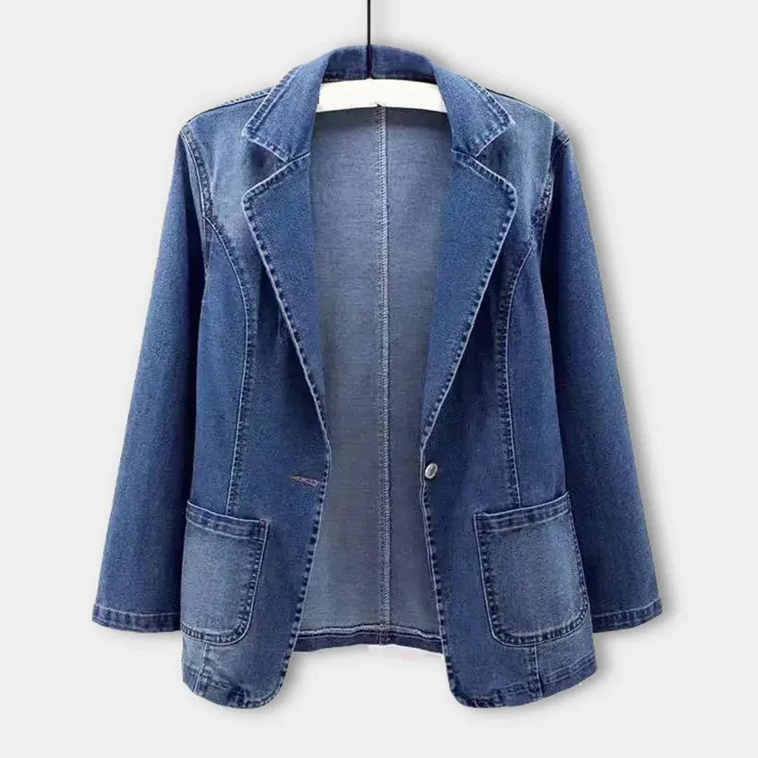 Van Elst Mode® | Elegante Denim Blazer voor Dames