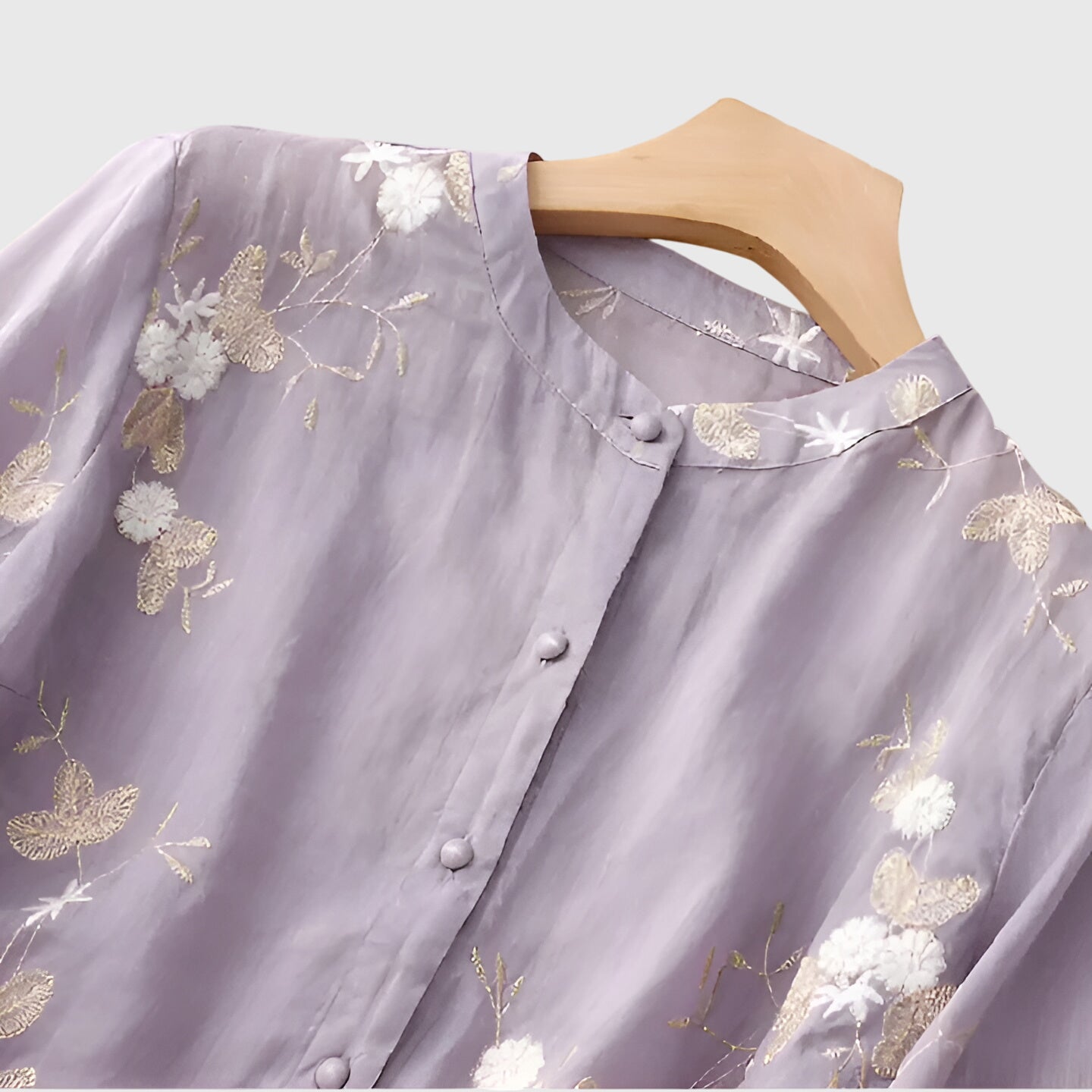 Van Elst Mode® | Nellie Elegante Top met Geborduurde Bloemen
