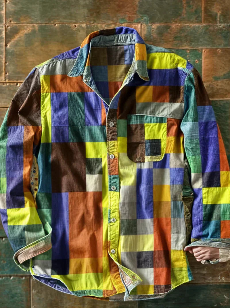 Van Elst Mode® | Comfortabel Patchwork Overhemd
