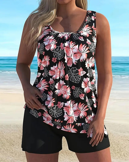 Strandvakantie Gedrukt Twee-Delige Tankini