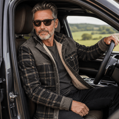 Van Elst Mode® | Comfortabele geruite heren jas