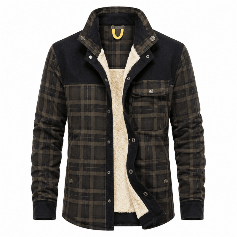 Van Elst Mode® | Comfortabele geruite heren jas