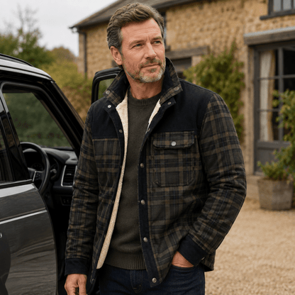 Van Elst Mode® | Comfortabele geruite heren jas