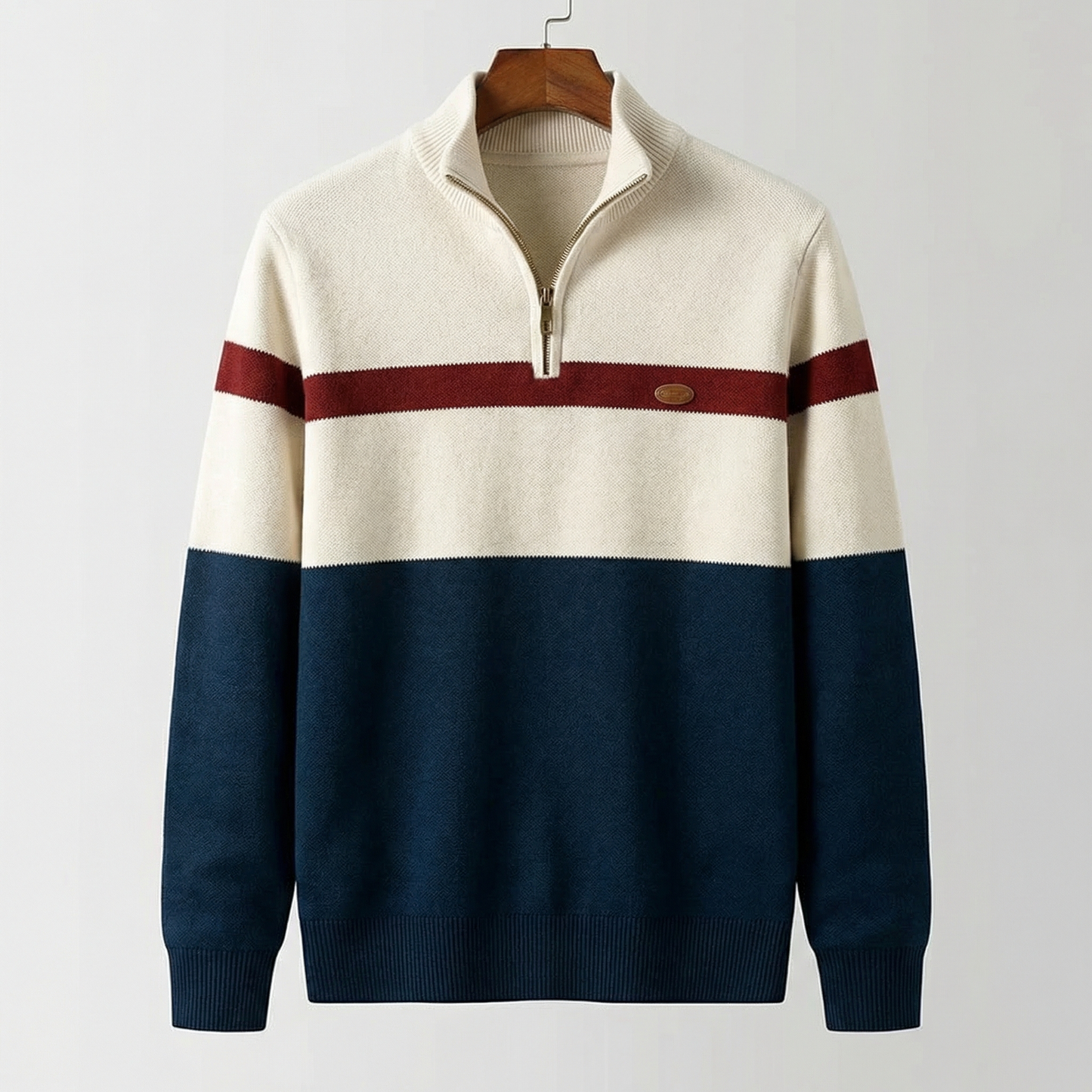Van Elst Mode® | Tijdloze trui met kwart-rits