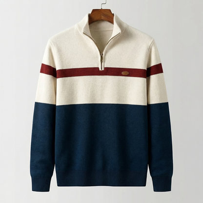 Van Elst Mode® | Tijdloze trui met kwart-rits