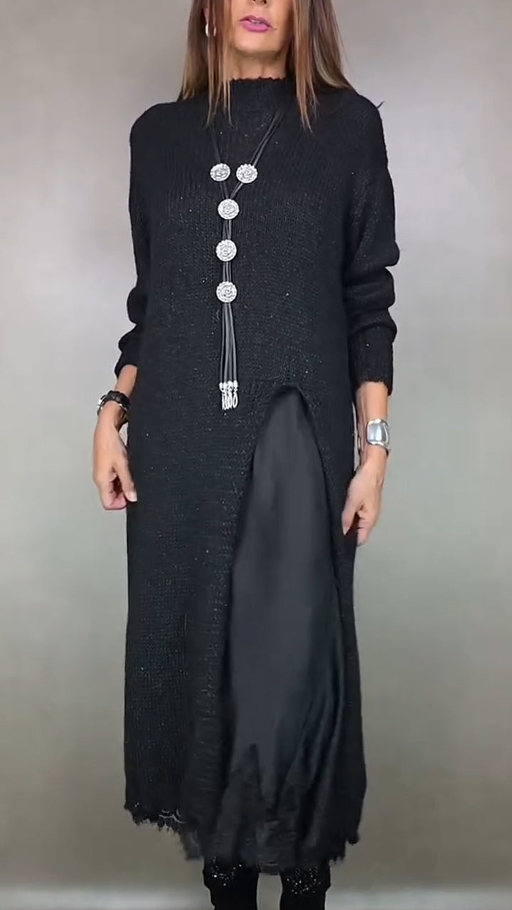 Van Elst Mode® | Complete stijlvolle outfit  (Lange trui + jurk)