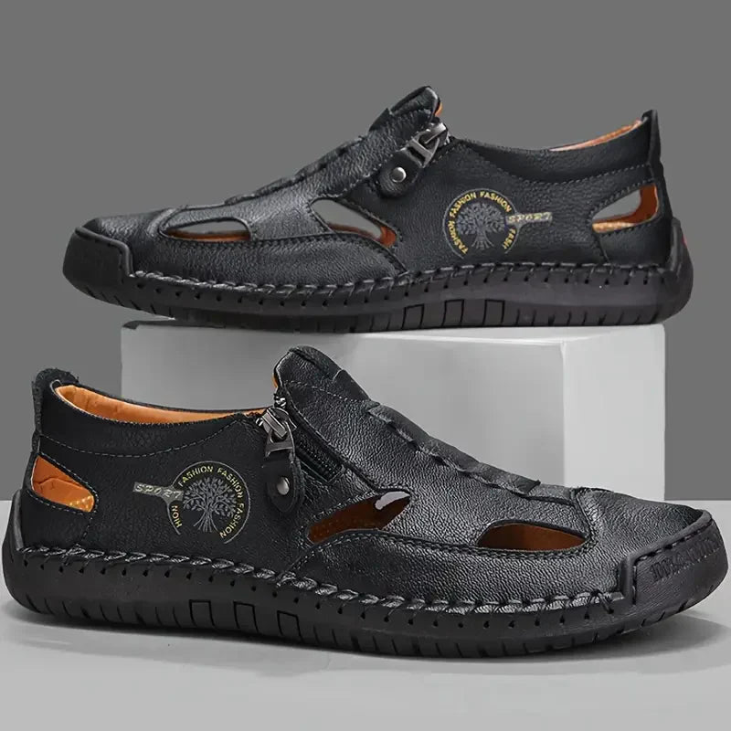 Van Elst Mode® | Leren Zomer Sandalen