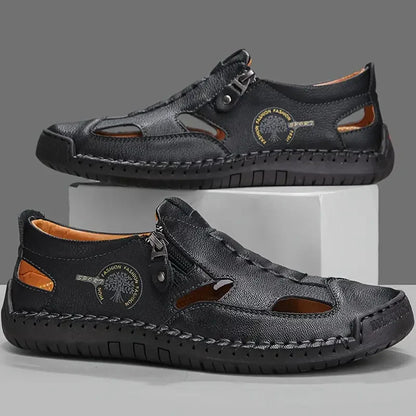 Van Elst Mode® | Leren Zomer Sandalen