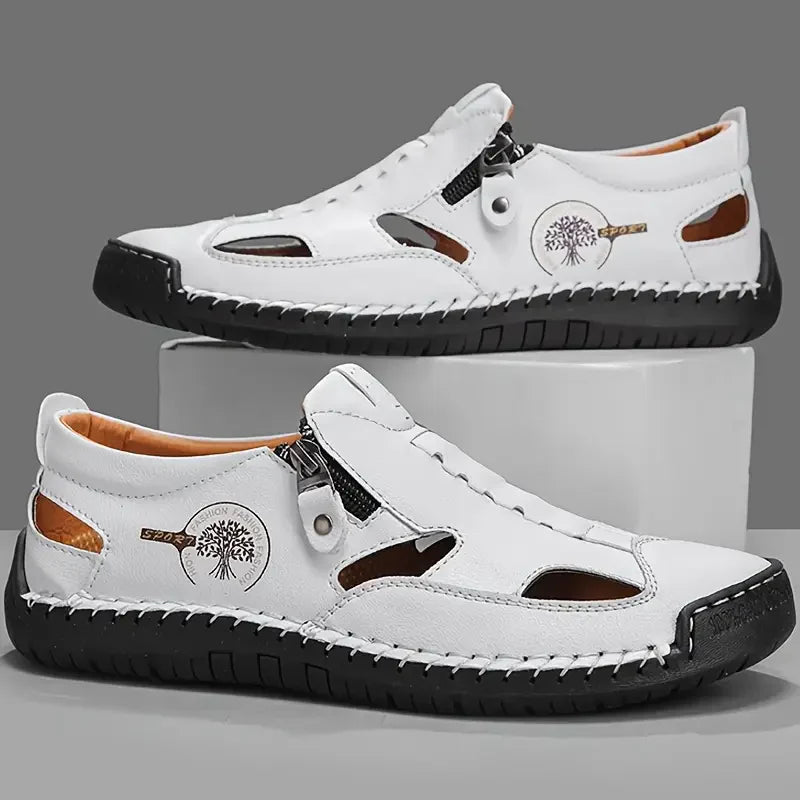 Van Elst Mode® | Leren Zomer Sandalen