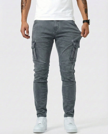 Van Elst Mode® | Flexibele denim jeans met zijzakken