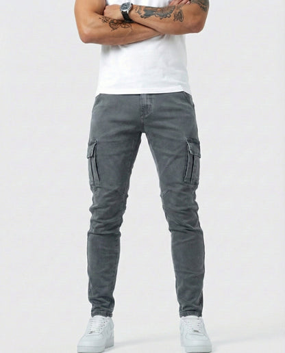 Van Elst Mode® | Flexibele denim jeans met zijzakken