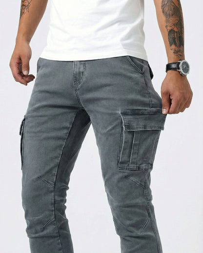 Van Elst Mode® | Flexibele denim jeans met zijzakken