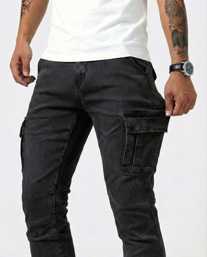 Van Elst Mode® | Flexibele denim jeans met zijzakken