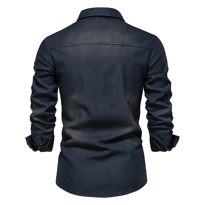 Van Elst Mode® | Katoenen denim overhemd