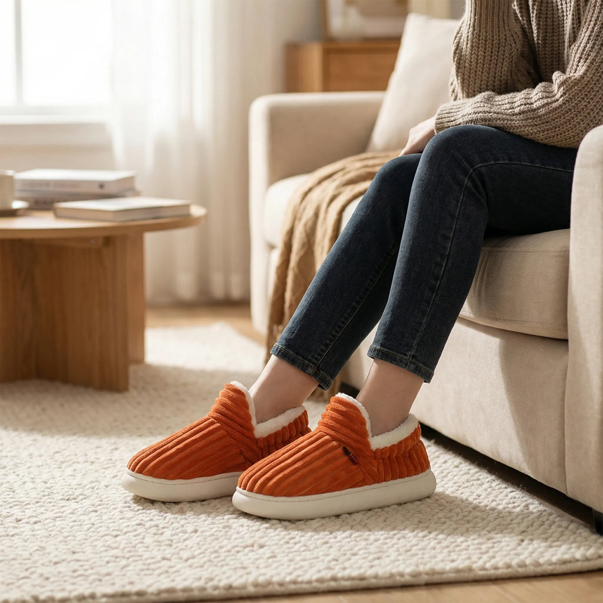 Van Elst Mode® | Zachte Geribbelde Comfortsloffen