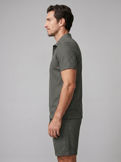 Van Elst Mode® | Polo En Shorts Set Heren Zomer Casual