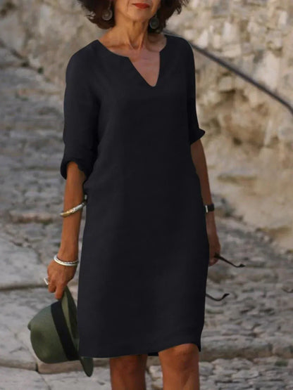 Van Elst Mode® | Stijlvolle V-hals Jurk