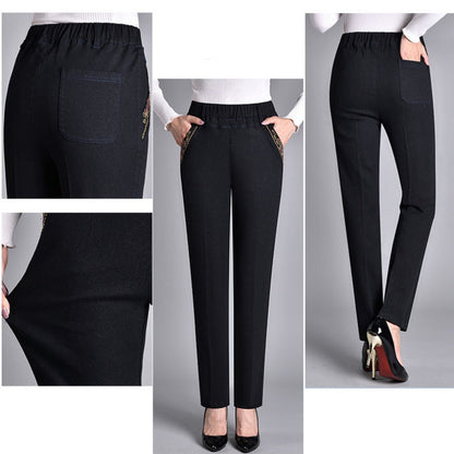Van Elst Mode® | Damesjeans met zijzakken en elastische taille