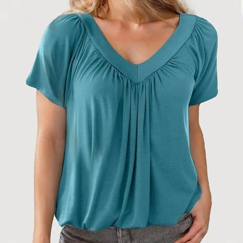Van Elst Mode® | Elegant dames t-shirt met v-hals