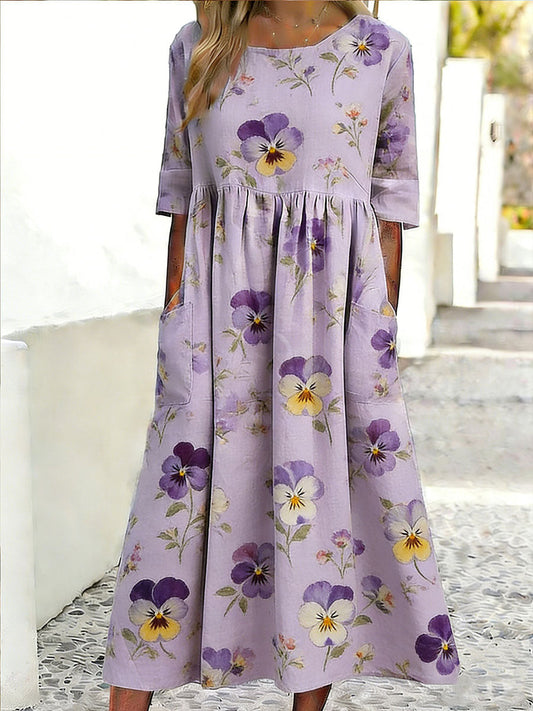 Casual jurk met bloemenprint voor dames