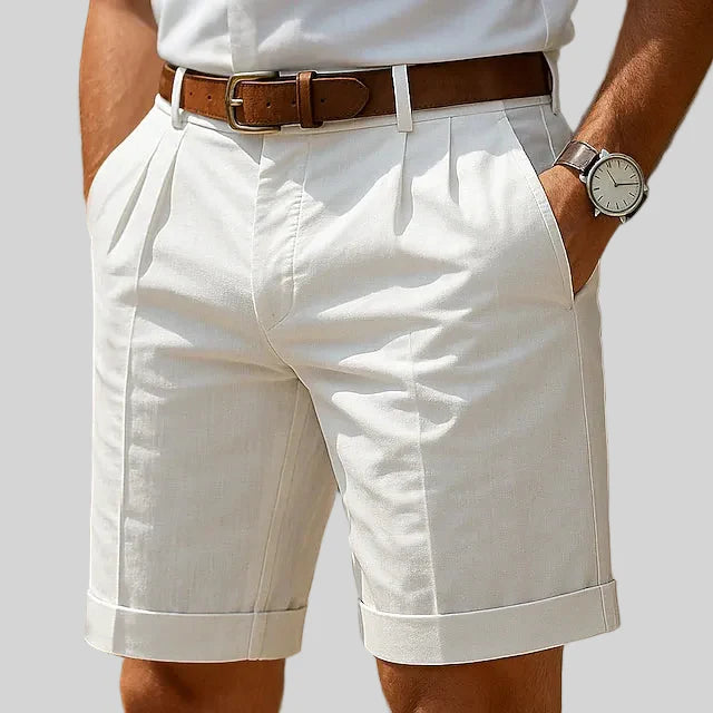 Van Elst Mode® | Geplooide zomerbermudashort