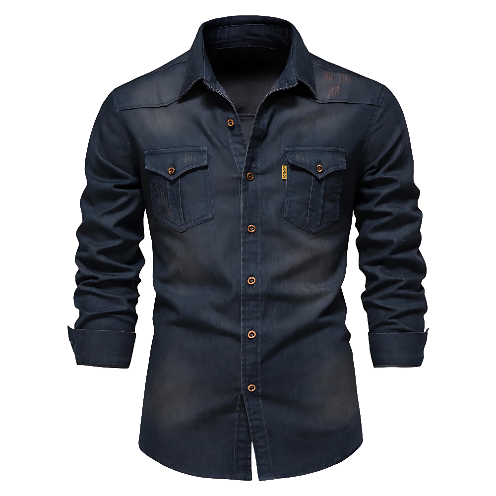 Van Elst Mode® | Katoenen denim overhemd