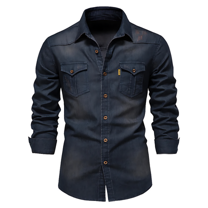 Van Elst Mode® | Katoenen denim overhemd