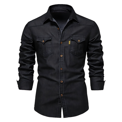Van Elst Mode® | Katoenen denim overhemd