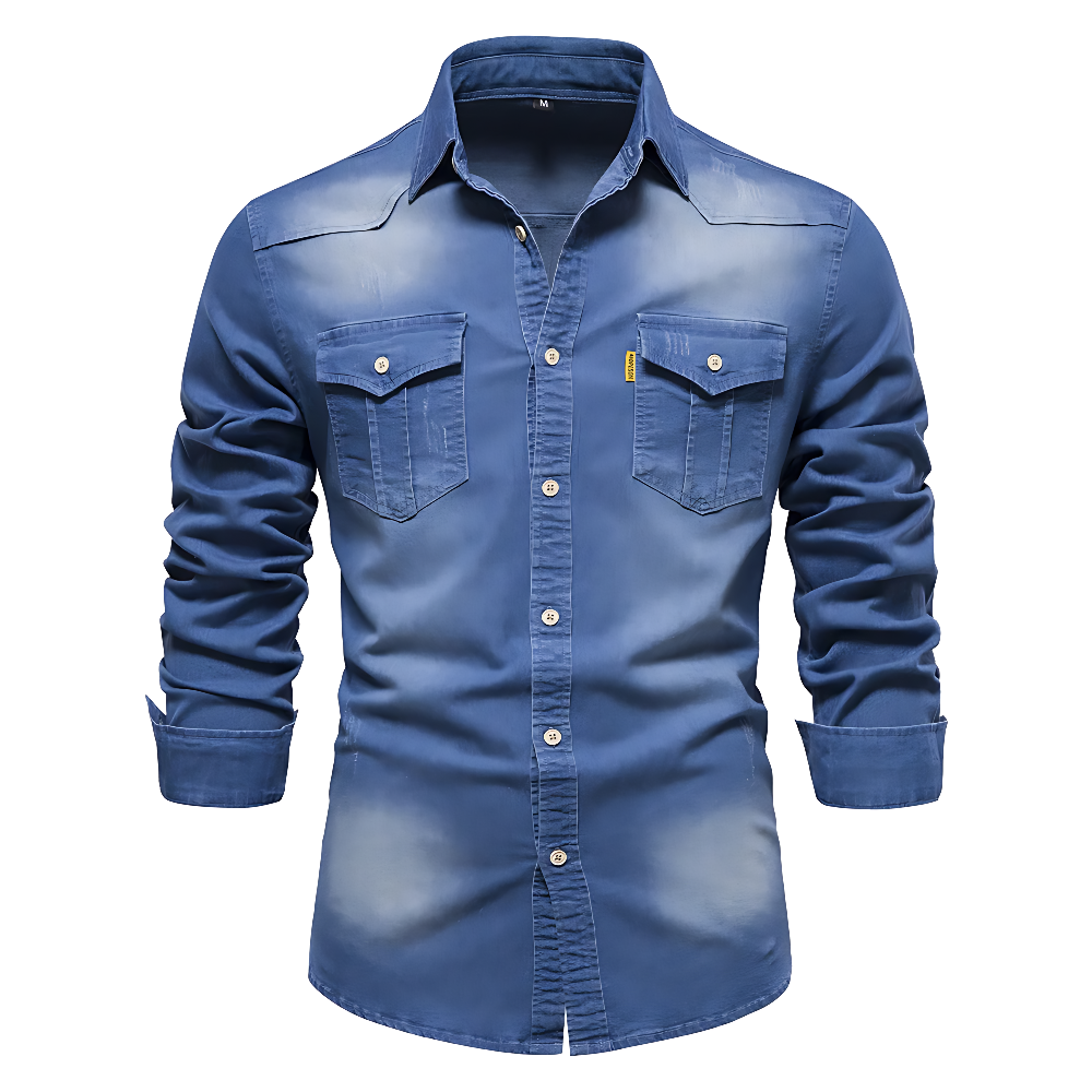 Van Elst Mode® | Katoenen denim overhemd