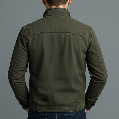 Van Elst Mode® | Vintage Katoenen Jas Met Rits