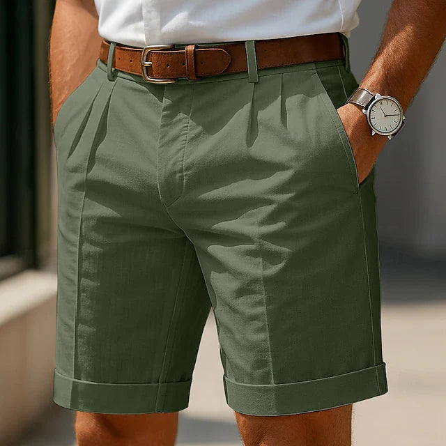 Van Elst Mode® | Geplooide zomerbermudashort