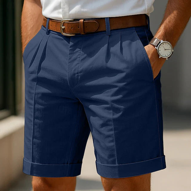 Van Elst Mode® | Geplooide zomerbermudashort